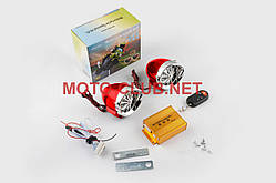 Аудіосистема BEST CHOICE (3.5", червона-хром, підсвітка, сигн., МР3/FM/SD/USB, ПДК, роз'єм ППДУ 3K)