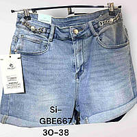 Шорты джинсовые женские оптом, 30-38 рр., № Si-GBE667