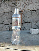 Бутылка ПЭТ прозрачная 0,5 л с крышкой