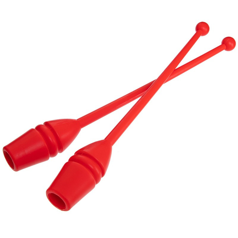 Булави для художньої гімнастики Zelart 045 довжина 44 см Red, фото 1