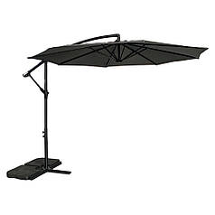 Парасоля садова регульована з нахилом сіра Bonro B-7012 3м 8 спиць