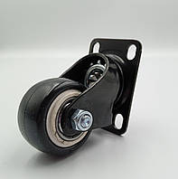 Колесо меблеве 40 мм в поворотному кронштейні з майданчиком