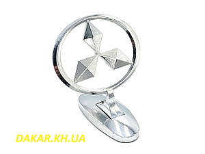 Mitsubishi емблема на ніжці приціл на капот Міцубіши