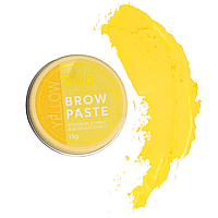 Контурная паста для бровей ZOLA Brow Paste Yellow, 15 г желтая