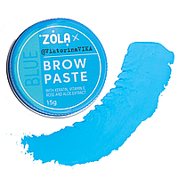 Контурная паста для бровей ZOLA Viktorina Vika Brow Paste Blue, 15 г голубая
