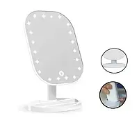 Зеркало для макияжа Cosmetie Mirror сенсорная вращающаяся на 180 градусов с LED подсветкой .Овальное зеркало