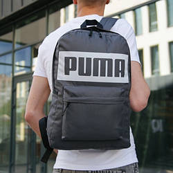 Чоловічий спортивний рюкзак Puma сірий сумка Пума спортивна сіра для тренувань