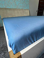 Простыня для кровати на резинке Простынь на матрас 180х200 микросатин Натяжные простыни Прочные простыни синий
