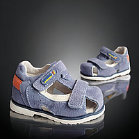 Детские босоножки сандалии, летняя обувь легкие для мальчиков, закрытые Размеры 21-26