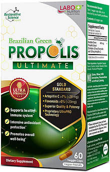 Бразильський зелений прополіс преміумкласу LABO Nutrition Brazilian Green Propolis Ultimate 60 капсул