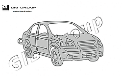 Брелок Chevrolet Aveo I 4D 2002-2011 на автомобільні ключі