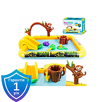 Надувний басейн для дітей з гіркою SunClub JL51223 214x167см