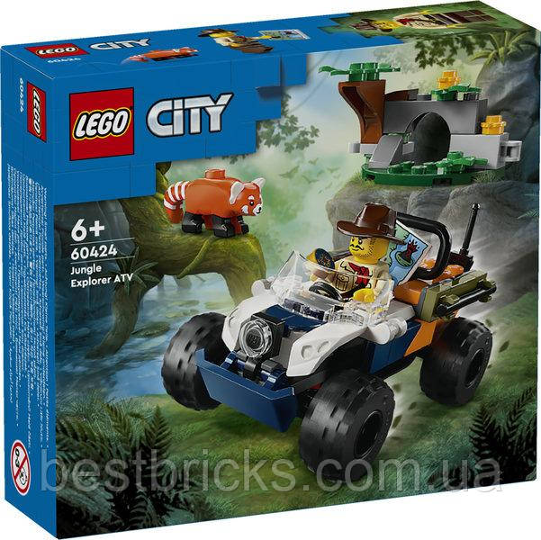 Конструктор Lego City Квадроцикл для дослідження джунглів «Місія Червоної панди» 60424