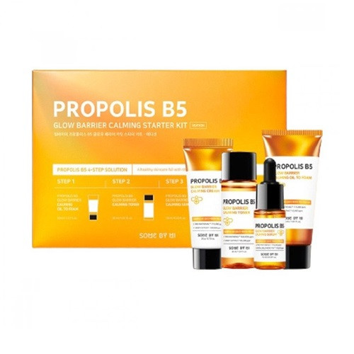 Some By Mi Propolis B5 Glow Barrier Calming Starter Kit Набір мініатюр з прополісом (4 шт)