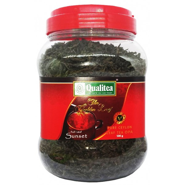 Чай "Qualitea" чорний OPA 500 грам пластикова банка