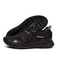 Мужские летние кроссовки сетка Adidas Climacool черные