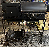 Мангал Емеля с крышкой и духовкой на 8 шампуров , 3 мм толщина
