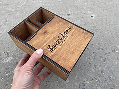 Органайзер для серветок та спецій (№10) з логотипом Sweet Kava