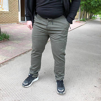 Чоловічі джинсові джоггери "СЛАВА" 4 кишені Батали Art: 1404-1