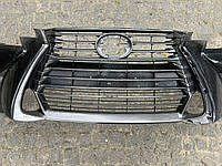 Решетка радиатора Lexus GS от2016-гг 5310130860 оригинал хром целый, тот что на фото, трещинки справа показан