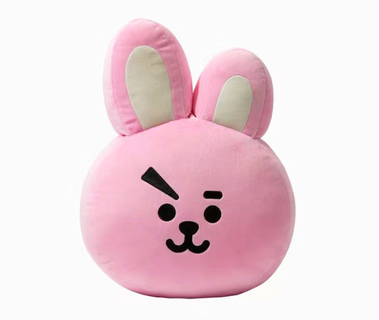 М'яка Іграшка Кролик КУКИ BT21 Плюшева Подушка COOKY ARMY персонаж BTS 35 см Рожевий (00918)