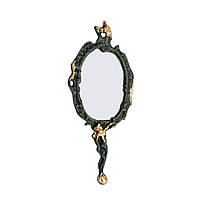 Дзеркало косметичне Virtus Hand Mirror Largei 32 x 14 см бронза (4901vi)