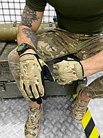 Тактические перчатки мультикам, Военные штурмовые перчатки осенние