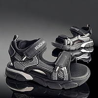 Детские босоножки сандалии, летняя обувь открытые для мальчика стелька кожаная с супинатором. Размеры 31-36