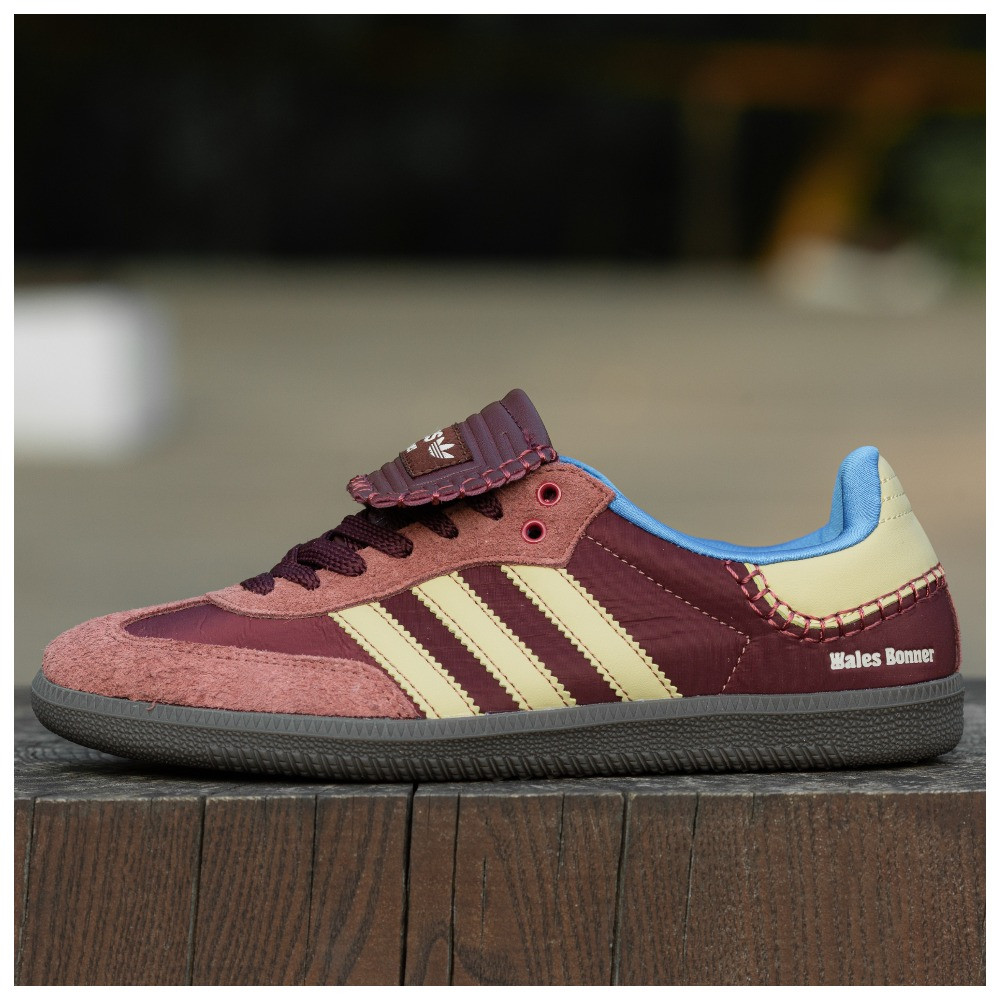 Жіночі кросівки Adidas Samba Nylon Wales Bonner Fox Brown, замшеві кросівки адідас самба валес бонер, фото 1