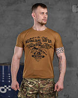 Тактическая потоотводящая футболка койот, мужская военная футболка с принтом Bayraktar НГУ