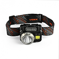 Налобний світлодіодний ліхтарик VIDEX VLF-H075C Li-ion VLF-B12 1200mAh або 3x AAA 550Lm 5000K