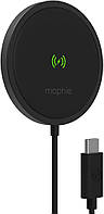 Беспроводное зарядное устройство Mophie Snap+ MagSafe Wireless Charger 15W Qi-Enabled Black