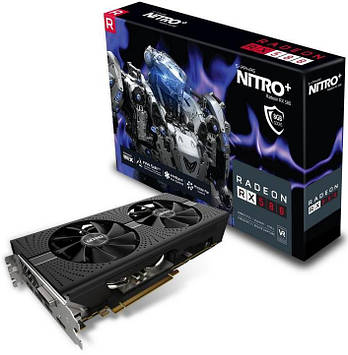 Відеокарта Sapphire RX 580 Nitro+ 8GB GDDR5 (256bit) (11265-01-20G) (Б/В)