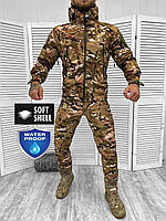 Демисезонный армейский тактический костюм софтшелл, военная мужская форма мультикам