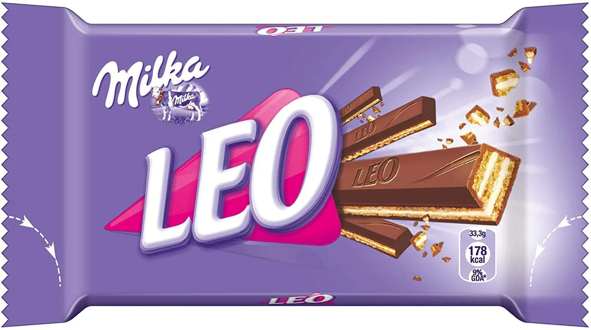 Вафельні батончики Milka Leo Milk Сhocolate 33 g, фото 1
