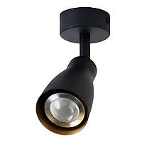 Светильник спот под лампу GU10 черного цвета с поворотным механизмом INN-23041BK
