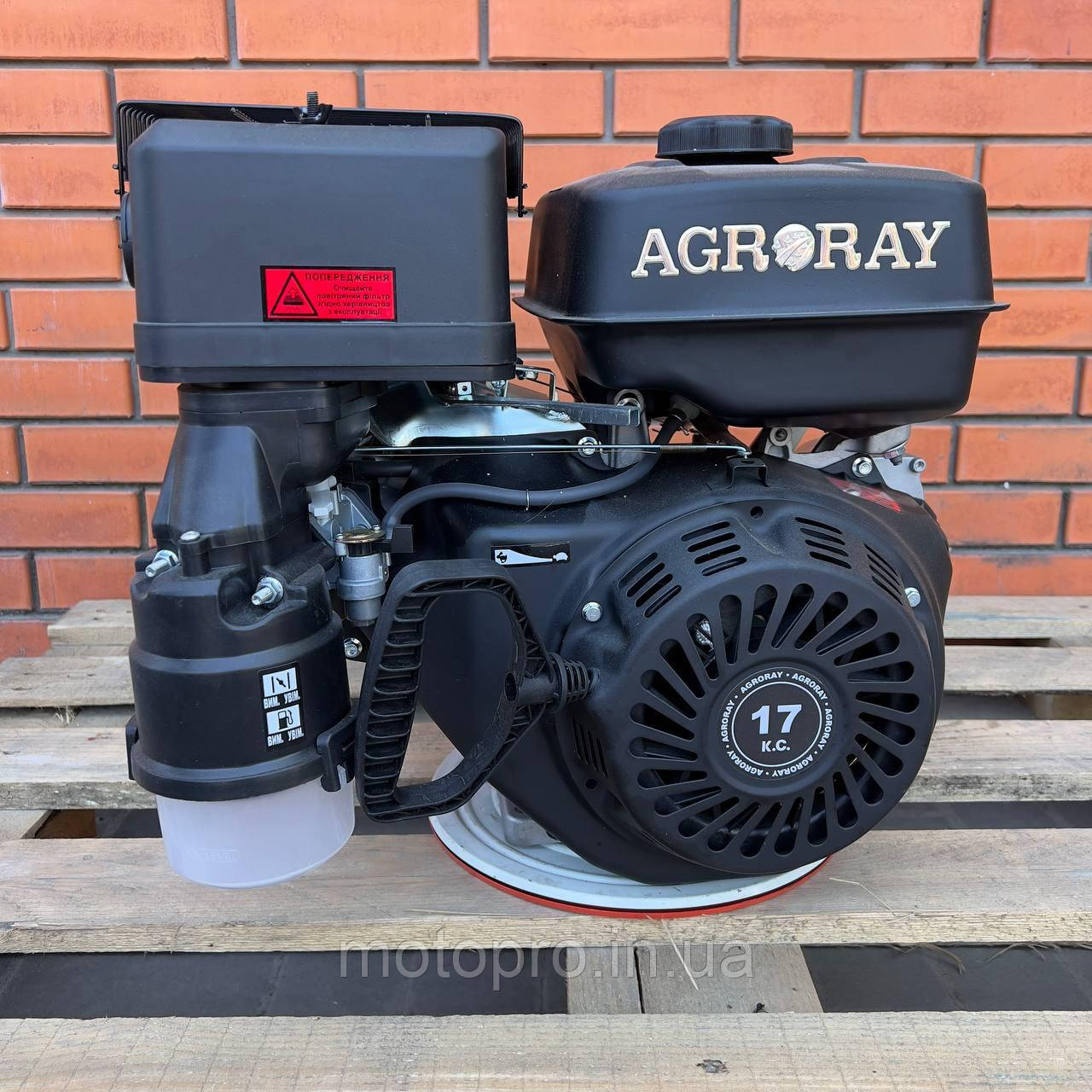 Двигун Agro-Ray AR192FE-S, 25 мм, шпонка, ел/старт, бензин 17 л.с.