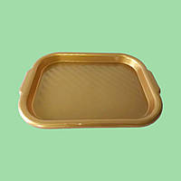Поднос пластиковый прямоугольный для столовой Разнос для кафе 38 * 29 / 32,5 * 23,5 cm H 3 cm VarioMarket