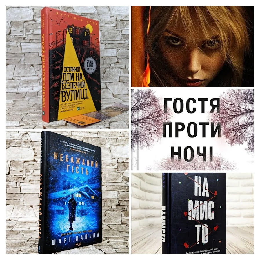 Набір ТОП 5 детективних книг:"Гостя проти ночі","Таємна угода","Намисто","Небажаний гість"