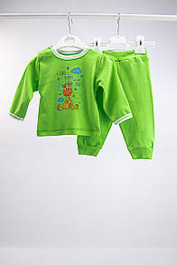 Піжама ясельна для хлопчика з принтом інтерлок