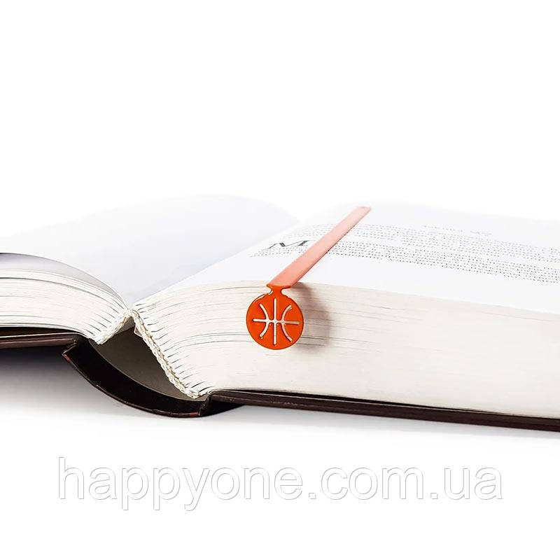 Закладка для книг металева Баскетбол