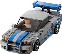Блоковий конструктор LEGO Speed Champions "Подвійний форсаж" Nissan Skyline GT-R (R34) (76917), фото 5