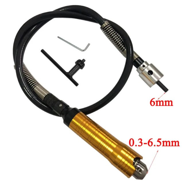 Гнучкий вал подовжувач для дриля зі пружинами 0.3-6мм гнучкий вал з наконечником 95 см, фото 1