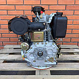 Двигуни Agro-Ray AR192DFE, вал Щліц 25мм, диз 14 к.с. 498cc/ Електричний стартер., фото 5