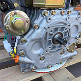 Двигуни Agro-Ray AR192DFE, вал Щліц 25мм, диз 14 к.с. 498cc/ Електричний стартер., фото 8