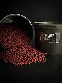 Пелетс Shuher, Squid - Scopex (Premium Pellets), мікс 4 мм та 6 мм, відро 2,5 кг