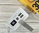 Зовнішній акумулятор Remax Chinen 30000mAh QC 22.5W LED лампа Білий, фото 3