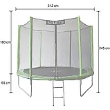 Батут дитячий з сіткою та драбинкою, фото 2