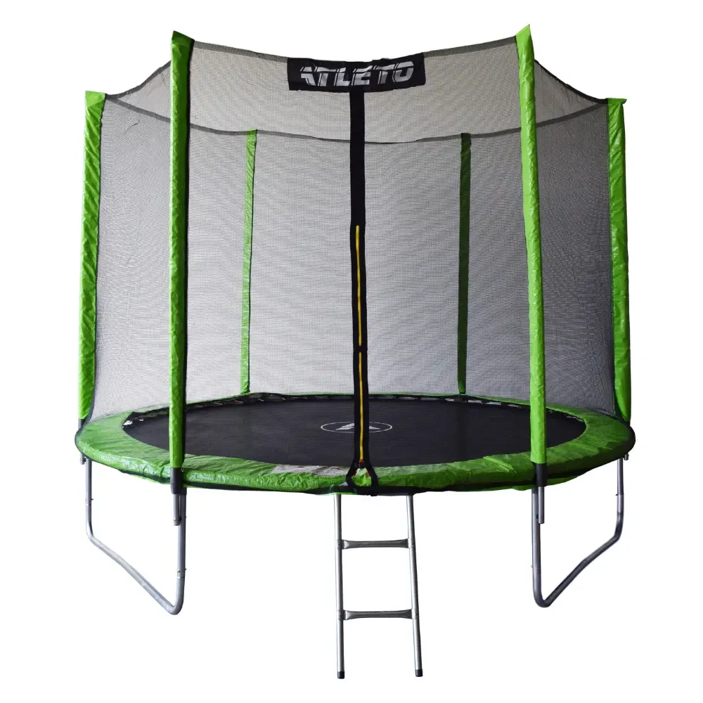 Батут дитячий з сіткою та драбинкою, фото 1