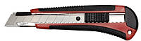 Нож трафаретный 4Office 18мм металлическая направляемая резиновые вставки (4-348)